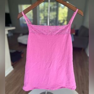 Y2K Pink Lace Cami Women’s Large